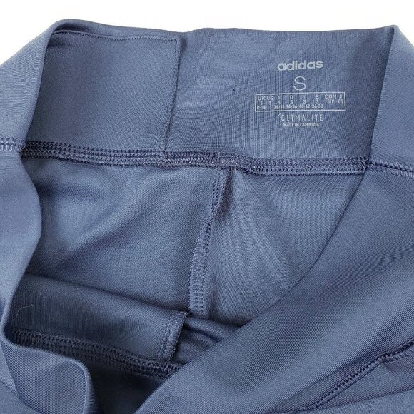 Adidas Womens Designed To Move Leggings Blue Womens Small Color Block Climalite - Picture 7 of 12